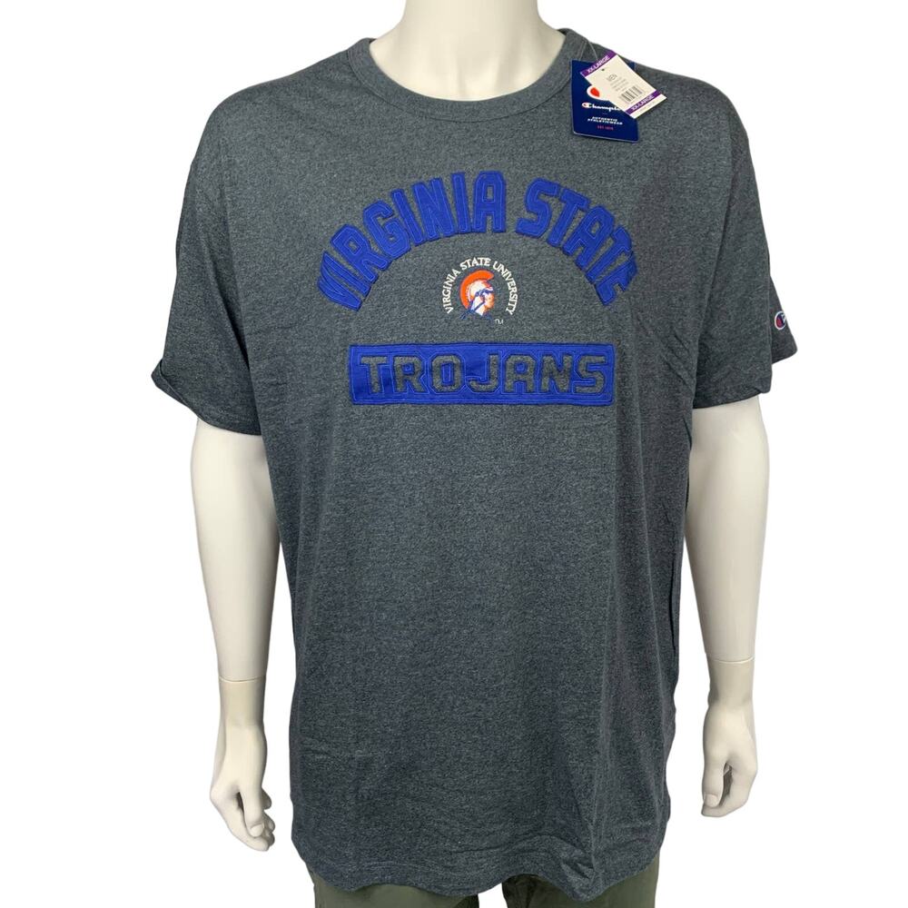 Champion Virginia State University Trojans Men's Gray T-Shirts XXL